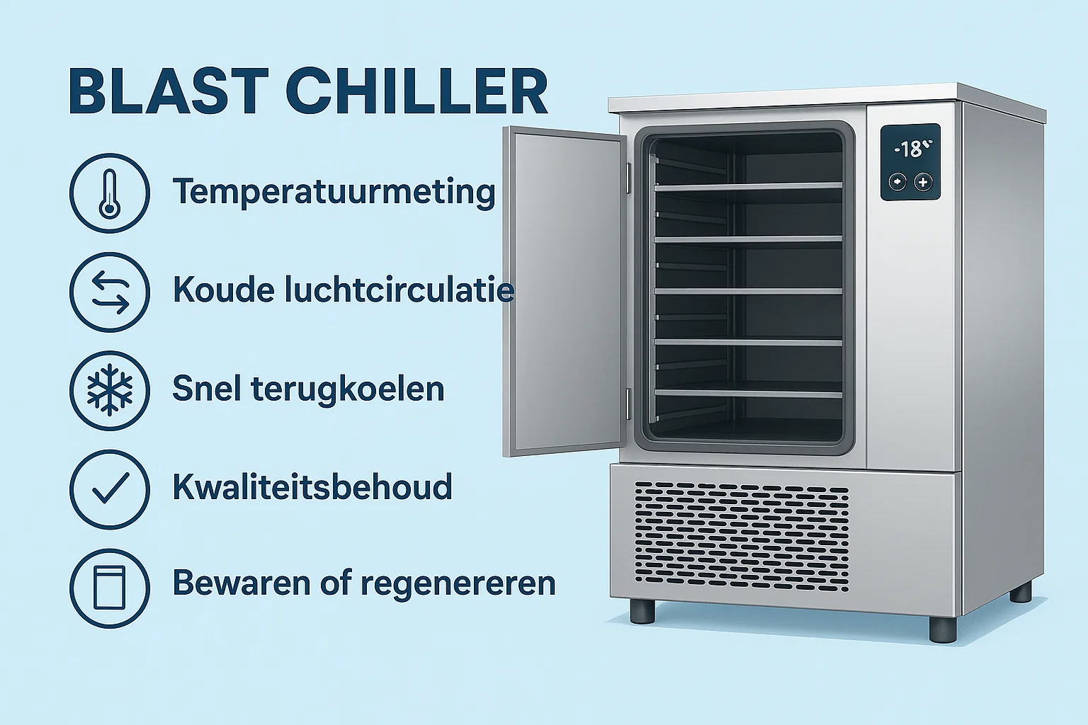 Hoe werkt een blast chiller